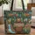 Brown Bear Personalized Name Log Cabin Waterfall - Wildlife Lover Everyday Carry Gift Quilted Tote Bag - 1