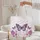 Personalized Name Butterflies Floral Wreath - Everyday Carry Gift Quilted Tote Bag - 5