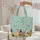 Folk Art Chickens Sunflowers Hearts - Everyday Carry Gift Quilted Tote Bag - 5