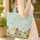 Folk Art Chickens Sunflowers Hearts - Everyday Carry Gift Quilted Tote Bag - 4