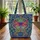 Ornate Dragonfly Art Nouveau Tendrils - Travel Essentials Gift for Art Nouveau Fan Quilted Tote Bag - 3