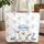 Expressive Cartoon Seagulls Cloud Speech Bubble - Travel Essentials Quilted Tote Bag - 1