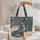 Blue Dragon Antique Books Journal - Fantasy Book Lover Everyday Carry Gift Quilted Tote Bag - 5