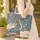 Blue Dragon Antique Books Journal - Fantasy Book Lover Everyday Carry Gift Quilted Tote Bag - 4