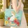 White Cockatoo Hibiscus Tropical Palm Fronds - Wildlife Lover Everyday Carry Gift Quilted Tote Bag - 4