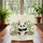 Panda Bamboo Cherry Blossom Name Garland - Wildlife Lover Everyday Gift Quilted Tote Bag - 3