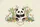 Panda Bamboo Cherry Blossom Name Garland - Wildlife Lover Everyday Gift Quilted Tote Bag - 7