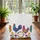 Chickens Roosters Wildflowers Personalized Name Floral Vines - Everyday Carry Gift Quilted Tote Bag - 3
