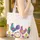 Chickens Roosters Wildflowers Personalized Name Floral Vines - Everyday Carry Gift Quilted Tote Bag - 4