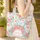 Vibrant Hibiscus Tropical Leaves Floral Bouquet Named Wreath - Everyday Carry Gift Quilted Tote Bag - 4