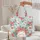 Vibrant Hibiscus Tropical Leaves Floral Bouquet Named Wreath - Everyday Carry Gift Quilted Tote Bag - 5
