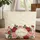 Rococo Floral Wreath Red Roses Peonies Lace Name - Everyday Carry Gift Quilted Tote Bag - 1
