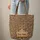 Brown Leopard Spot Nameplate with Friendly Sitting Leopard - Everyday Carry Gift for Wildlife Lovers Quilted Tote Bag - 6