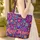 Personalized Name Folk Art Flowers Hearts Guitars - Everyday Carry Gift Quilted Tote Bag - 4