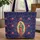 Our Lady of Guadalupe Personalized Golden Stars Roses Everyday Carry Quilted Tote Bag - 1