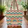 Colorful Rainbow Arc Chevron Heart Cartouche Everyday Carry Market Day Gift Quilted Tote Bag - 3