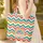 Colorful Rainbow Arc Chevron Heart Cartouche Everyday Carry Market Day Gift Quilted Tote Bag - 4