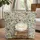 Vintage Books Wild Garden Flowers Floral Wreath - Everyday Carry Gift for Book Lover Quilted Tote Bag - 1