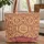 Ornate Sardines Scrollwork Sardine Can Label Everyday Carry Gift Quilted Tote Bag - 1