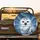 Snowy Owl Face Arctic Twilight Aurora - Wildlife Lover Gift Spare Tire Cover - 2