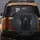 Black Labrador Dog Amber Eyes Front Paws Charcoal Grey - Dog Lover Gift Spare Tire Cover - 5
