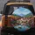 Italianate Village Mountain Lake Bell Tower Terracotta Roofs Flowering Trees - Travel Essentials Spare Tire Cover - 5