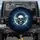 Deep Navy Blue Human Skull White Roses Crescent Moon - Expansive Night Sky Decor Gift Spare Tire Cover - 1
