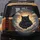 Fluffy Black Kitten Sleeping Celestial Clouds Stars - Cat Lover Car Decor Gift Spare Tire Cover - 5