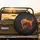 Cinematic Majestic Leaping Tiger Fiery Flame Smoke - Outdoor Enthusiast Gift Spare Tire Cover - 2