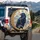 Realistic Raven Golden Skeleton Key Antique Clockwork Gears Roman Numerals - Mystical Car Accessory Gift Spare Tire Cover - 3