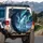 Polar Bear Reflective Ice Cosmic Nebula Aurora Borealis - Wildlife Lover Gift Spare Tire Cover - 3