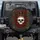 Gothic Skull Crown Red Rose Gilded Frame - Car Decor Gift Spare Tire Cover - 1