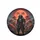 Samurai Warrior Horned Helmet Fortune Kanji Autumn Trees - Road Trip Adventure Gift Spare Tire Cover - 4