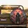 Samurai Warrior Horned Helmet Fortune Kanji Autumn Trees - Road Trip Adventure Gift Spare Tire Cover - 2