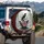 Black Ravens Crimson Emblem Ancient Trees Eerie Forest - Dark Fantasy Fan Gift Spare Tire Cover - 3