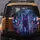 Luminescent Purple Wolf Glowing Red Eyes Futuristic Urban Night - Sci-Fi Decor Gift Spare Tire Cover - 5