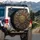 Golden Medallion Compass Rose Greek Key Serpentine Vines Ancient Symbols - History Lover Gift Spare Tire Cover - 3