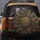 Golden Medallion Compass Rose Greek Key Serpentine Vines Ancient Symbols - History Lover Gift Spare Tire Cover - 5
