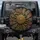 Golden Medallion Compass Rose Greek Key Serpentine Vines Ancient Symbols - History Lover Gift Spare Tire Cover - 1