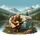 Brown Bear Guitar Camper Wildflower Forest - Camping Lover Gift Spare Tire Cover - 6