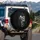 Gothic Human Skull Vertebral Spine Black Lily Pearl - Macabre Car Decor Gift Spare Tire Cover - 3