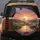 Pink Flamingo Wetland Sunset Landscape - Wildlife Lover Gift Spare Tire Cover - 5