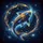 Luminous Gold Sapphire Koi Fish Celestial Starry Cosmic Sky - Vehicle Decor Gift Spare Tire Cover - 6