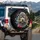 Grey Poodle Head Glasses Paintbrush - Art Studio For Artists Spare Tire Cover - 3