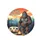 Sasquatch Beer Campfire Teardrop Camper - Outdoor Adventure Gift for Camper Spare Tire Cover - 4