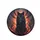 Black Wolf Glowing Red Eyes Fiery Tendrils Jagged Horns Dark Fantasy - Wildlife Lover Gift Spare Tire Cover - 4