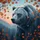 Grizzly Bear Twilight Forest Autumn Leaves - Outdoor Adventure Gift Spare Tire Cover - 6