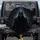 Ominous Cloaked Figure Fiery Eyes Mask - Swirling Shadows Dark Fantasy Decor Gift Spare Tire Cover - 1