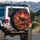 Tyrannosaurus Rex Roaring Volcano Apocalyptic Sunset - Dinosaur Fan Gift Spare Tire Cover - 3
