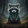 Fluffy Baby Raccoon In Dark Teal Hoodie Blue Eyes - Rustic Nocturnal Forest Wildlife Lover Gift Spare Tire Cover - 6